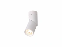 4 x gu10 opbouwspot armatuur cilinder zand wit draaibaar - afbeelding 1 van  6