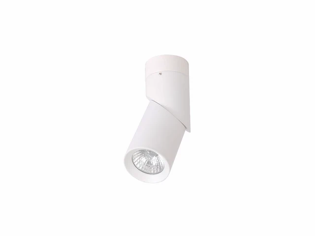 4 x gu10 opbouwspot armatuur cilinder zand wit draaibaar - afbeelding 5 van  6