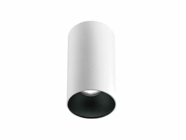 4 x gu10 opbouwspot armatuur cilinder zand wit en zwart - afbeelding 1 van  6