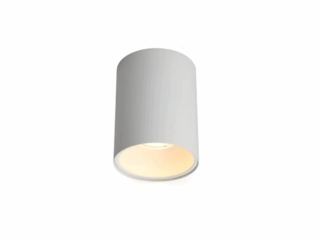 4 x gu10 opbouwspot armatuur cilinder zand wit - afbeelding 1 van  4