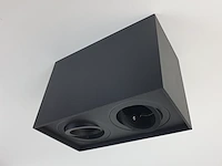 4 x gu10 opbouwspot armatuur dual fittingen zwart kantelbaar - afbeelding 3 van  7