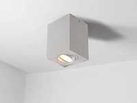 4 x gu10 opbouwspot armatuur rechthoekig wit kantelbaar 12,5cm - afbeelding 3 van  6