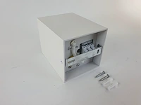 4 x gu10 opbouwspot armatuur rechthoekig wit kantelbaar 12,5cm - afbeelding 5 van  6