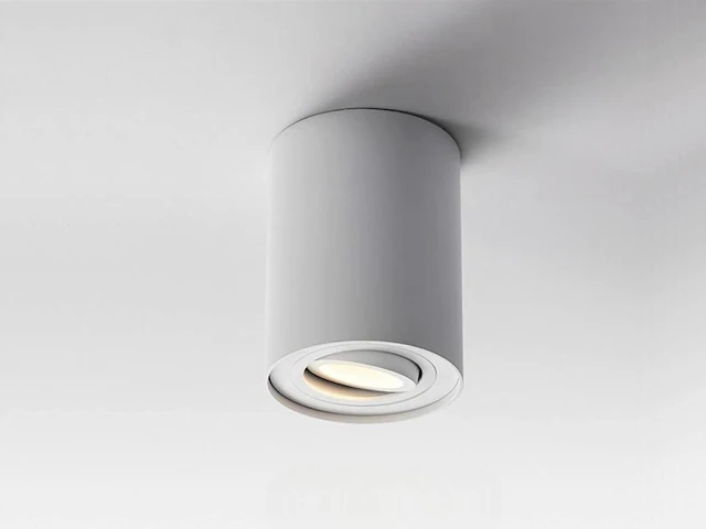 4 x gu10 opbouwspot armatuur wit kantelbaar 12,5cm - afbeelding 1 van  7