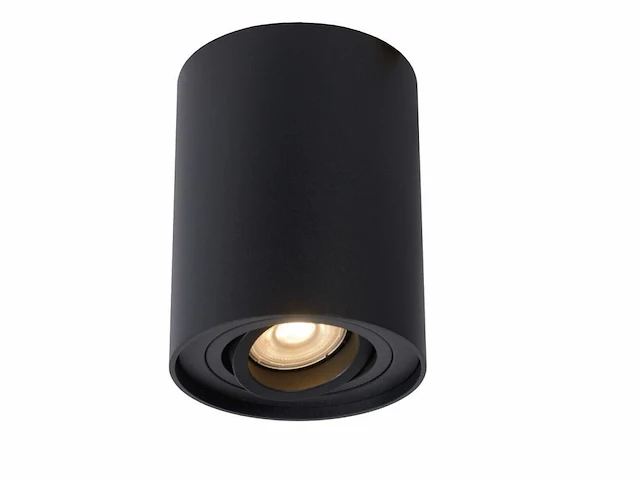 4 x gu10 opbouwspot armatuur zwart kantelbaar 12,5cm - afbeelding 1 van  7