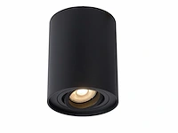 4 x gu10 opbouwspot armatuur zwart kantelbaar 12,5cm - afbeelding 1 van  7