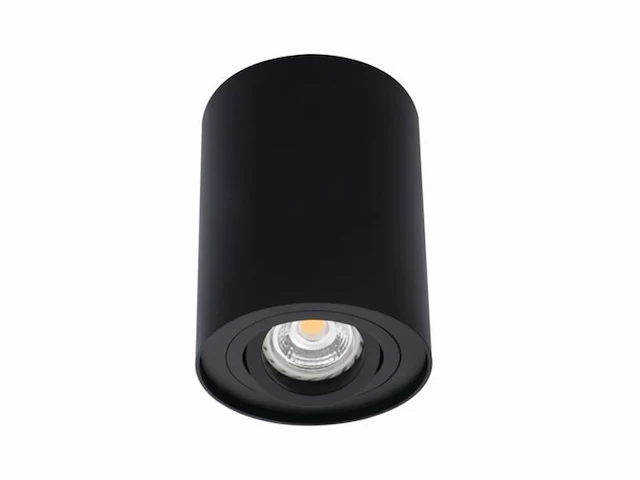 4 x gu10 opbouwspot armatuur zwart kantelbaar 12,5cm - afbeelding 4 van  7