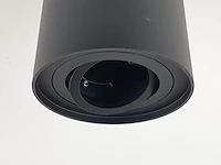 4 x gu10 opbouwspot armatuur zwart kantelbaar 12,5cm - afbeelding 5 van  7