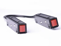 4 x hoekconnector voor magnetische rail 20 mm. - afbeelding 2 van  3