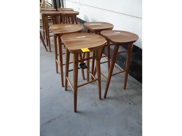 4 x houten barkruk - afbeelding 2 van  4