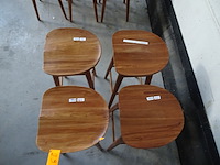 4 x houten barkruk - afbeelding 3 van  4