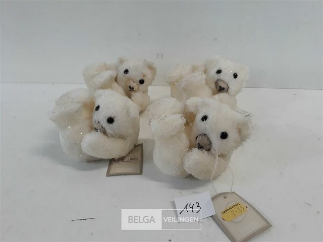4 x ijsbeertje liggend 10 cm - afbeelding 1 van  3