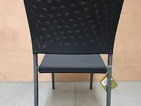 4 x jati-kebon alu tuinstoel orbey stacking black - afbeelding 3 van  4