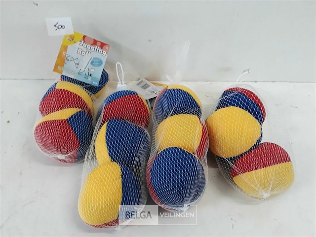 4 x jongleerballen 3 stuks - afbeelding 2 van  3