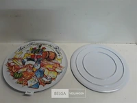 4 x kaasbord 33 cm pvc - afbeelding 1 van  3