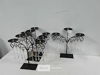 4 x kandelaar voor 3 stompkaarsen - afbeelding 1 van  3