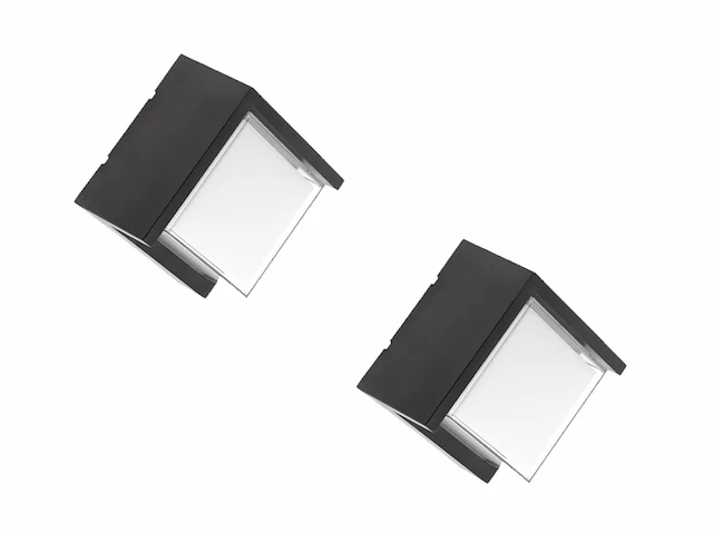 4 x karo led buiten wandlamp opaal - afbeelding 4 van  6