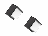 4 x karo led buiten wandlamp opaal - afbeelding 4 van  6