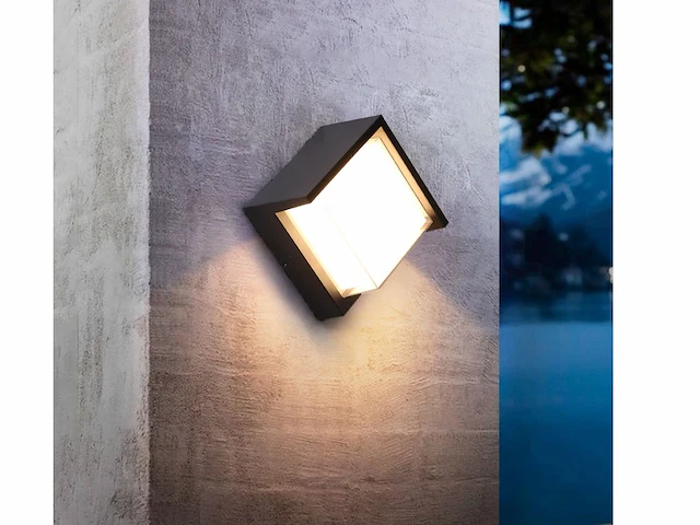 4 x karo led buiten wandlamp opaal - afbeelding 5 van  6