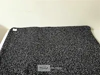 4 x katoenen deurmat antraciet kleur droogloopmat 50x80 cm rubberen onderkant