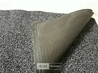 4 x katoenen deurmat antraciet kleur droogloopmat 50x80 cm rubberen onderkant - afbeelding 2 van  2