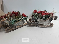 4 x kerstslee 20x9x10 cm - afbeelding 3 van  3