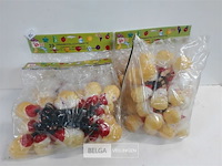 4 x kerstverlichting 20 lampen als kerstmanhoofd - afbeelding 1 van  3