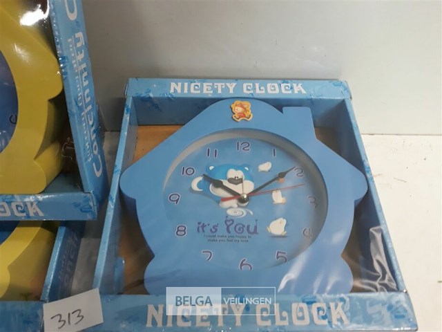 4 x klok huis 20x20 cm - afbeelding 3 van  3