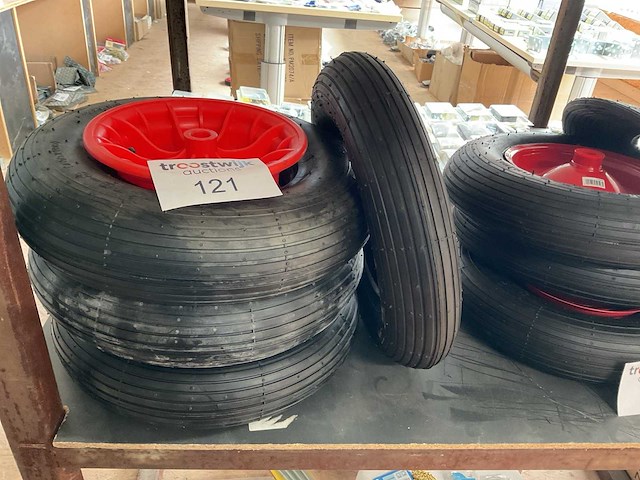 4 x kruiwagenwiel - afbeelding 1 van  3