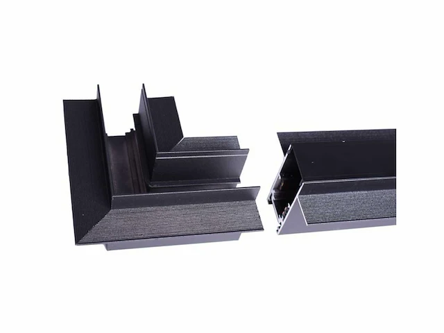 4 x l-connector voor inbouw magnetische rails 20 mm - horizontaal - afbeelding 3 van  4