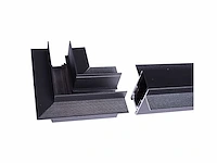 4 x l-connector voor inbouw magnetische rails 20 mm - horizontaal - afbeelding 3 van  4