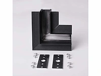 4 x l-connector voor inbouw magnetische rails 20 mm - horizontaal - afbeelding 4 van  4