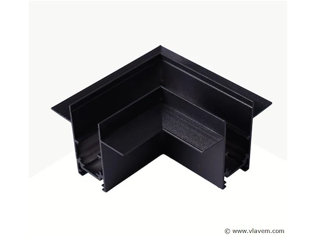 4 x l-connector voor ingebouwde magnetische rails 20 mm – horizontaal. - afbeelding 1 van  4