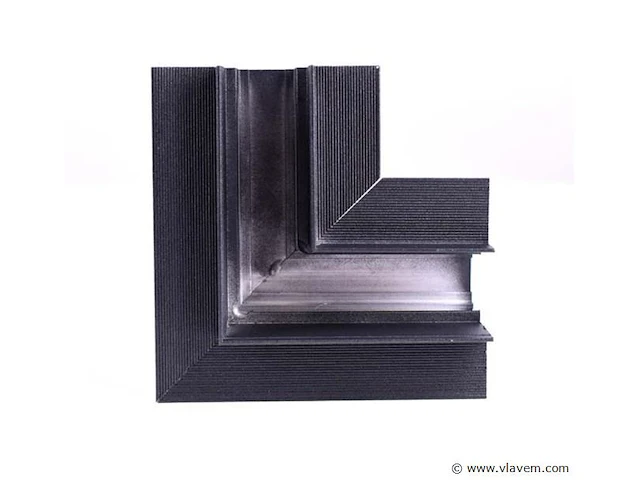 4 x l-connector voor ingebouwde magnetische rails 20 mm – horizontaal. - afbeelding 2 van  4