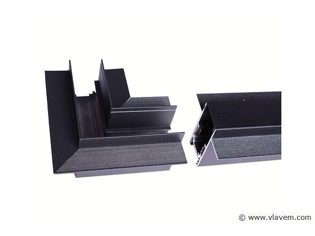 4 x l-connector voor ingebouwde magnetische rails 20 mm – horizontaal. - afbeelding 3 van  4
