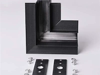 4 x l-connector voor ingebouwde magnetische rails 20 mm – horizontaal. - afbeelding 4 van  4