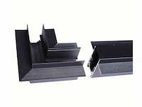 4 x l-connector voor ingebouwde magnetische rails 20 mm – horizontaal. - afbeelding 4 van  5