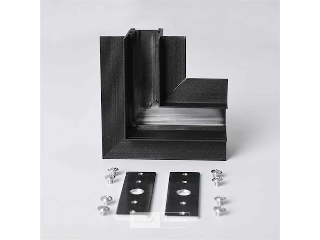 4 x l-connector voor ingebouwde magnetische rails 20 mm – horizontaal. - afbeelding 5 van  5
