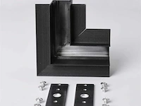 4 x l-connector voor ingebouwde magnetische rails 20 mm – horizontaal. - afbeelding 5 van  5
