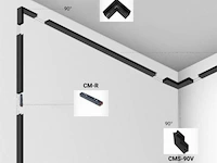 4 x l-connector voor magnetische opbouwrails 20 mm – horizontaal. - afbeelding 4 van  5