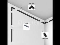 4 x l-connector voor uitsteekmagnetische rails 20 mm - horizontaal - afbeelding 3 van  4