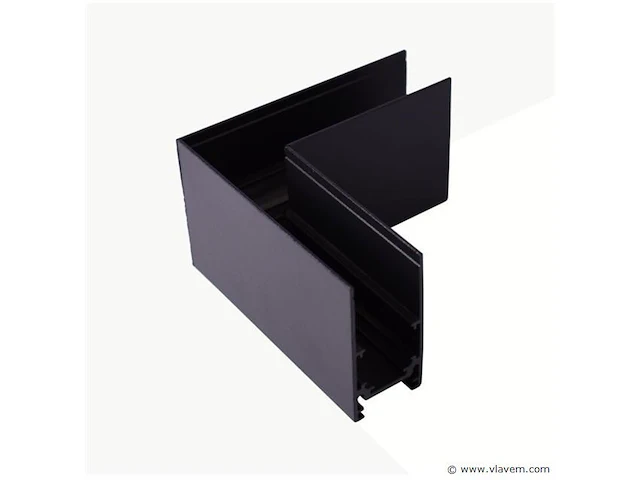 4 x l-connector voor uitsteekmagnetische rails 20 mm - horizontaal - afbeelding 1 van  4