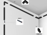4 x l-connector voor uitsteekmagnetische rails 20 mm - horizontaal - afbeelding 4 van  5