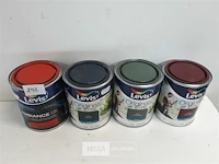 4 x lakverf levis 0,75 l mix kleuren - afbeelding 1 van  3