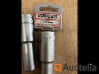 4 x lange dopsleutel 12mm tengtools - afbeelding 2 van  2