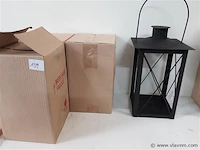 4 x lantaarn voor stompkaars 15x15x25 cm - afbeelding 1 van  2