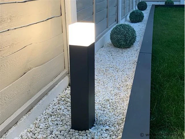 4 x largo 50 sensor buiten lamp zwart - afbeelding 6 van  7