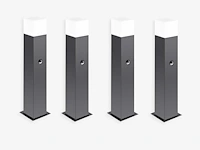 4 x largo 50 sensor buiten lamp zwart - afbeelding 3 van  10