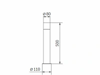 4 x largo 50 sensor buiten lamp zwart - afbeelding 4 van  10