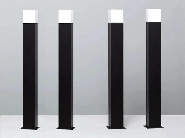 4 x largo 80 buiten lamp dimbaar zwart - afbeelding 1 van  9